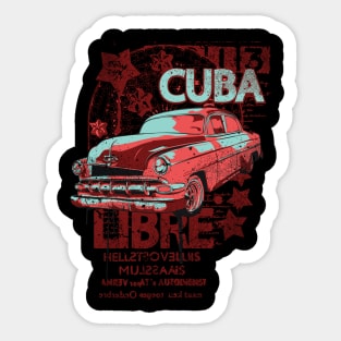 Cuba libre vintage Sticker